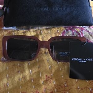 Kendall & Kylie Burgundy Sunglasses